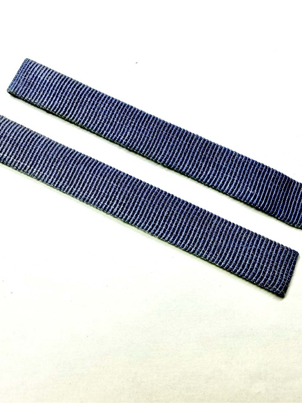 CARTIER 10/10mm Blue Fabric/Leather Watch Strap Band